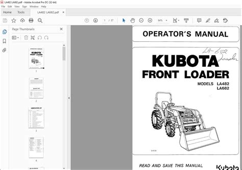 kubota operatorts instructions